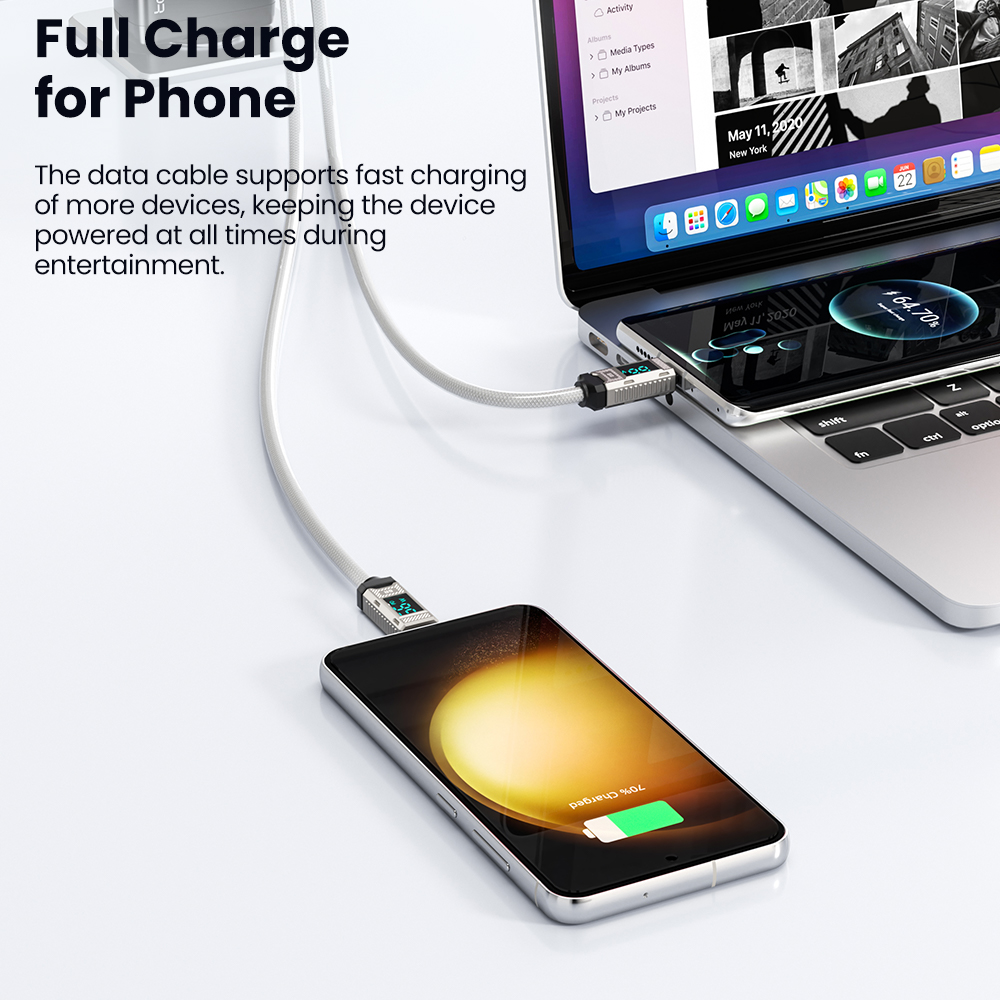 Toocki PD 66W USB C Cable 6A D - Fast Charging Cable 评论和价格